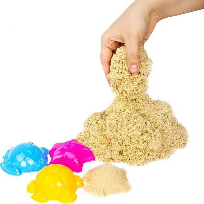 Песок для лепки кинетический KIDS, песочный, 1500 г, 3 формочки, ведерко, 665096 – фото 9