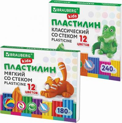 Пластилин классический, 880566, 36 цветов со стеком + Доска для лепки А4, 720 г – фото 1