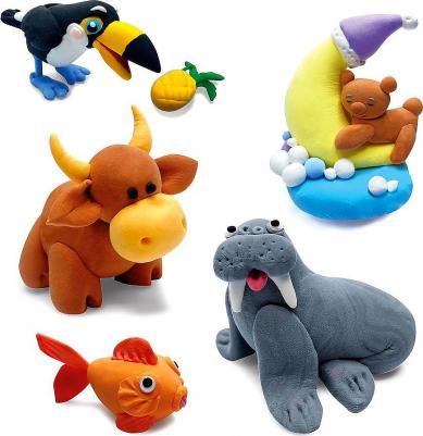 Пластилин лёгкий застывающий KIDS 36 цв., 2 х 12 баз., 600 г, 3 стека, 106311 – фото 9