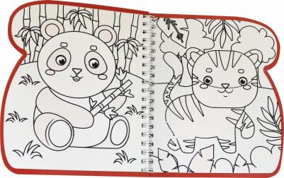 Книжка-раскраска Рисуем водой. Хвостатые и усатые – фото 3