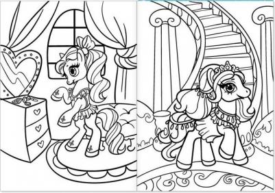 Набор раскрасок Пони 4шт 4662386 – фото 9