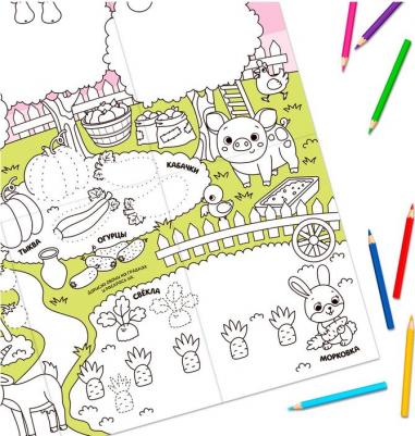 Раскраски-гиганты набор "На природе", 2 шт – фото 4