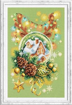100-245 Набор для вышивания 'Светлое Рождество'17х27см