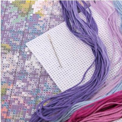 Набор для вышивания крестом "Сирень" 40-68, 28х23 см – фото 3