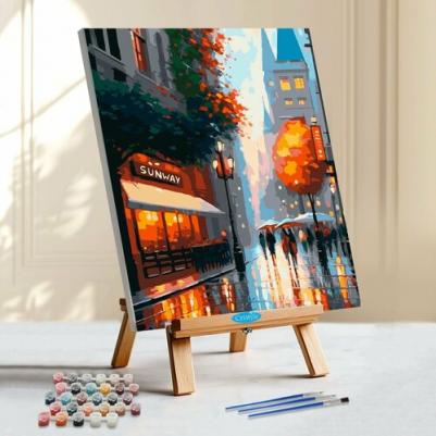 Картина по номерам, S096, Городская осень, 40х50 см – фото 1