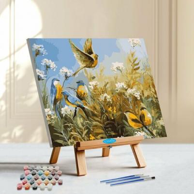 Картина по номерам, S115, Птицы в цветах Екатерина Давалова, 40х50 см – фото 1