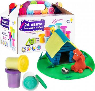 Тесто для лепки Genio Kids 24 цвета по 70 г – фото 6