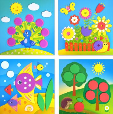 Мягкая картинка (аппликация) "Моя первая аппликация" – фото 3