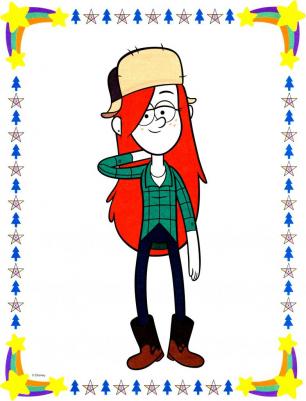 Гравити Фолз. Раскраска (с наклейками) № 4 (Мэйбл с Пухлей. Цветная) – фото 3