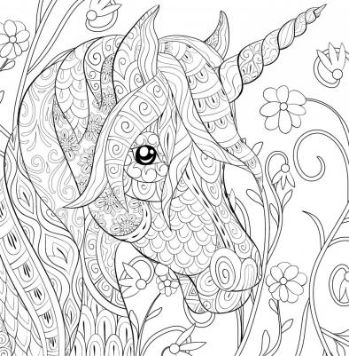 Книга Единороги. Раскраска-антистресс для творчества и вдохновения – фото 8