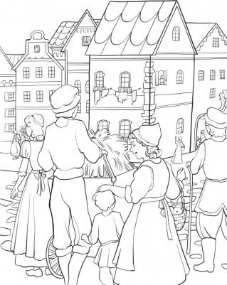 Раскраска по мотивам любимой сказки – фото 18