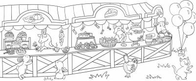 Книжка-раскраска Раскраска веселая ярмарка – фото 1