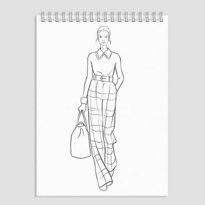 Раскраска Fashion-раскраска. Повседневные образы – фото 1