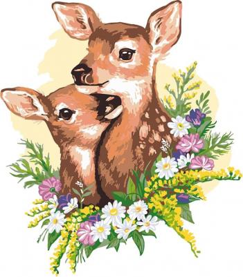 Картина Оленята в цветах PNB/PM-017 – фото 1