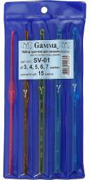 Набор крючков SV-01 пластик d 3-7 мм 15 см 5 шт gamma-SV-01, от Gamma – фото 1