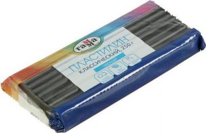 Пластилин "Классический", 250 грамм, черный – фото 6