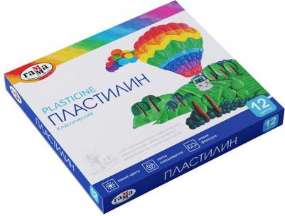 Пластилин классический Классический 12 цветов со стеком 240 г – фото 6