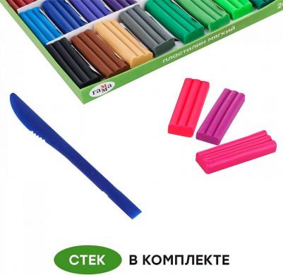 Пластилин Пчелка восковой, 16 цветов – фото 11