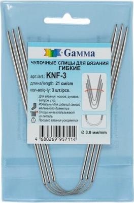 Спицы Gamma гибкие, сталь, d 3,0 мм, 21 см, 3 шт, под никель – фото 6