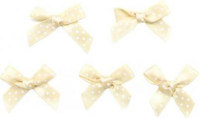 Бантики пришивные, цвет: зеленый горох, 8 штук 7722060 – фото 1