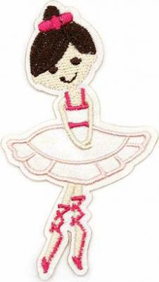 Термоаппликация 'Балерина', нежно-розовая 4,8*8,5см – фото 1