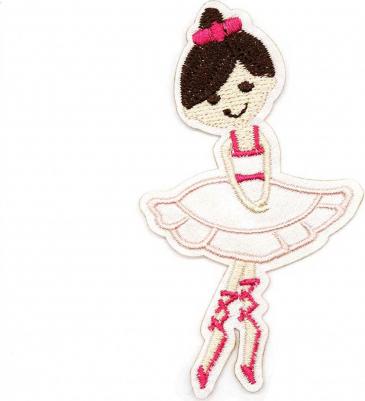 Термоаппликация 'Балерина', нежно-розовая 4,8*8,5см