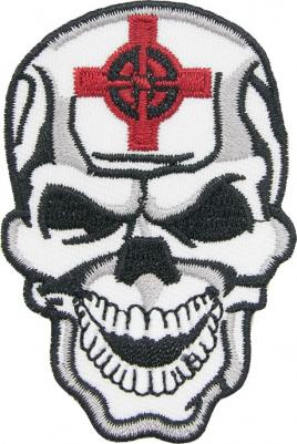 Термоаппликация 'Череп-мишень', 4.7*7см – фото 2