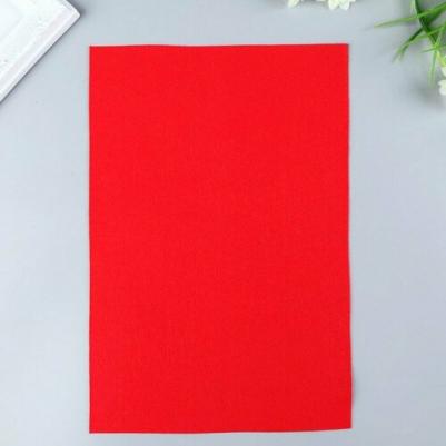 Фетр листовой мягкий 1мм 20х30см арт.FLT-S1 уп.10 листов цв.603 красный – фото 1