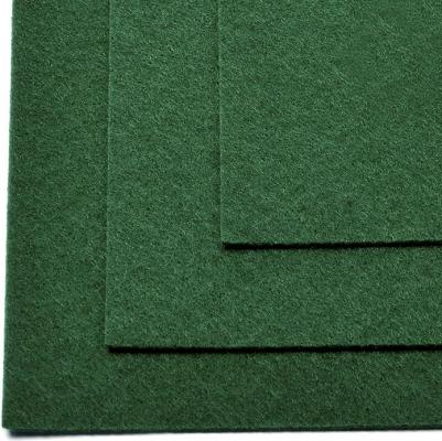 Фетр листовой мягкий 1мм 20х30см арт.FLT-S1 уп.10 листов цв.667 т.зеленый – фото 2