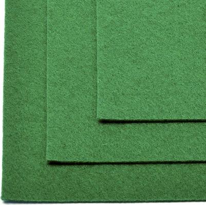 Фетр листовой мягкий 1мм 20х30см арт.FLT-S1 уп.10 листов цв.672 зеленый – фото 1
