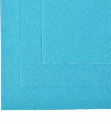 Фетр листовой мягкий 2мм 20х30см арт.FLT-S2 уп.10 листов цв.615 голубой – фото 3