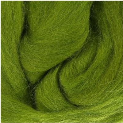 Шерсть для валяния полутонкая 100% шерсть 50г липа 130 – фото 6