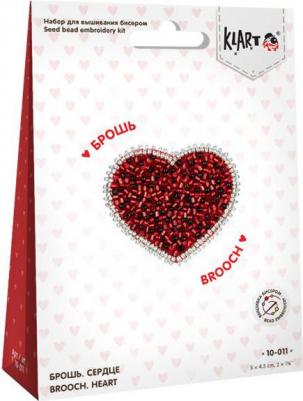 Набор для вышивания бисером Брошь. Сердце – фото 2