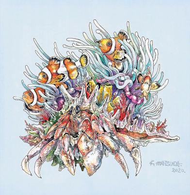 Раскраска-скетчбук "Мир поразительных существ Кэна Мацуды" – фото 3