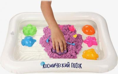 Набор Сиреневый 1 кг песочница и формочки, коробка – фото 3