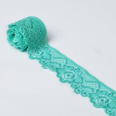 Кружево-стрейч, 35 мм х 50 м (цвет: 04 мятный)