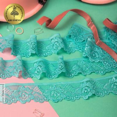 Кружево-стрейч, 35 мм х 50 м (цвет: 04 мятный) – фото 1