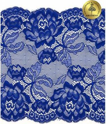 Кружево-стрейч, арт.TBY.L838, 180мм, цвет 03 черный, уп.25м – фото 6