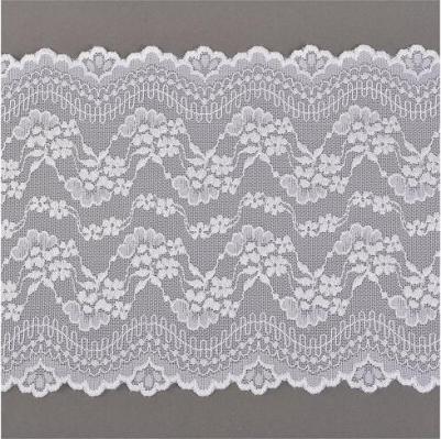 Кружево-стрейч, арт.TBY.YSTL00839, 205мм, цвет 02 черный, уп.3м – фото 2