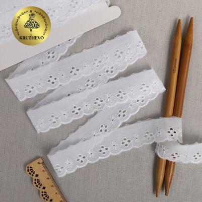 шитье, ширина 2,8 см, цвет 001 белый, 2,5 м – фото 1