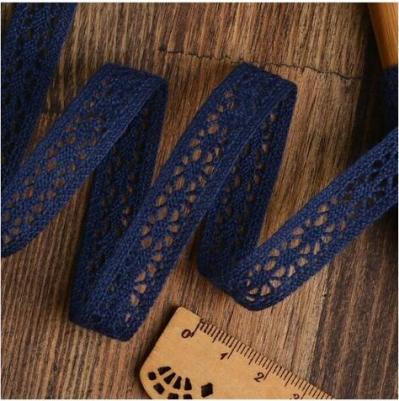 Тесьма вязаная, 15мм, TBY.15.01.099, цвет 35 кремовый, уп.10м – фото 2