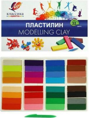 Пластилин Классика 32 цвета х 20 гр. + стек 31С 2065-08 – фото 6