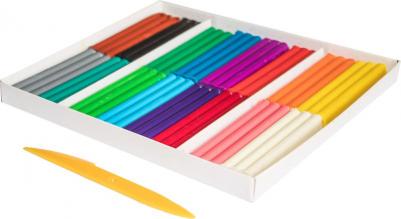 Пластилин восковой Кроха 16 цветов со стеком 240 г – фото 6