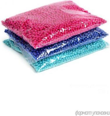 Бусины круглые перламутр 4мм цв.A08 лимон уп.500г (15000шт) – фото 1