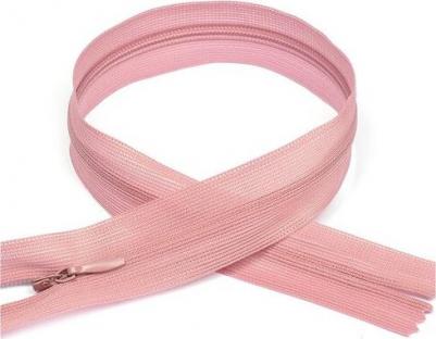 Молния пласт. потайная №3 20см н/р цв.S377 пудра уп.50шт