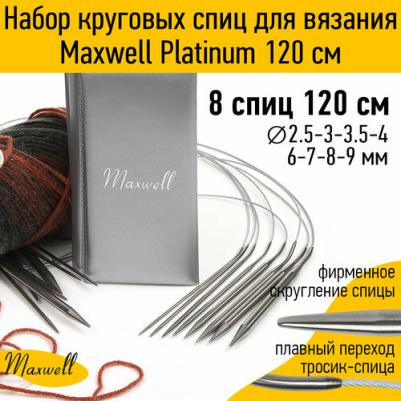 Набор круговых спиц для вязания Platinum 120 см – фото 1