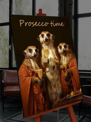 Картина по номерам на черном холсте со светящейся краской просеко тайм BFH0003 – фото 1