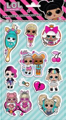 Наклейки декоративные L.O.L. Surprise! Rock вспененные 13,7 х 24,7 х 0,3 см – фото 1