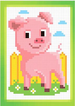 Пиксельная раскраска. Домашние животные – фото 7