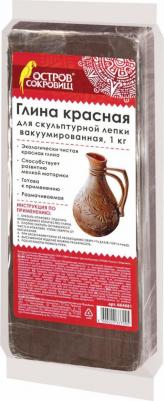 664681, Глина для лепки красная, 1 кг, готовая, размачиваемая, 664681 – фото 3